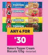 Bakers Topper Cream Biscuits (Assorted)-For Any 4 x 125g