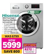Hisense 8Kg Front Load Washing Machine WFHV8012S