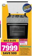 Hisense Free Standing Gas Cooker HC63112AXZA