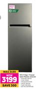 Defy 157L Fridge/Freezer Satin Metallic DAD239