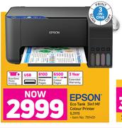 Epson Eco Tank 3 In 1 MF Colour Printer L3111