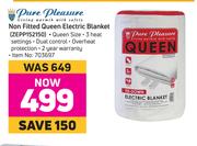 Pure Pleasure Non Fitted Queen Electric Blanket ZEPP152150