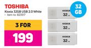 Toshiba Kioxia 32GB USB 2.0 White-For 3