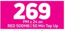 2 x Oppo A15 4G Smartphone-On Red 500MB / 50 Min Top Up