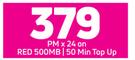 Oppo A53s 4G Smartphone-On Red 500MB / 50 Min Top Up