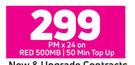 Vivo Y11 4G Smartphone-On Red 500MB / 50 Min Top Up