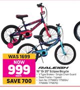 Raleigh 16" Or 20" Eclipse Bicycle-Each