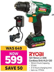 Special Ryobi 12V 10mm Li Ion Cordless Drill HLD 120 m.guzzle .za