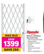 Xpanda 820mm x 2000mm Securador Gate