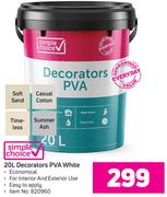 Simple Choice Decorators PVA White-20Ltr