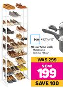 Mainstays 30 Pair Shoe Rack