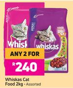 Whiskas Cat Food (Assorted)-For Any 2 x 2Kg