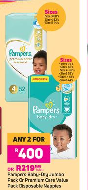 Special Pampers Baby Dry Jumbo Pack Ore Premium Care Value Pack