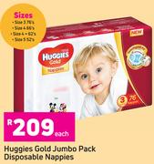 Huggies Gold Jumbo Pack Disposable Nappies-Each