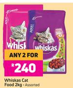 Whiskas Cat Food (Assorted)-For Any 2 x 2Kg