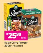 Rajah Curry Powder (Assorted)-200g Each