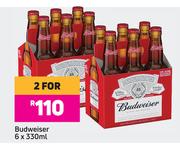 Budweiser-For 2 x 6 x 330ml