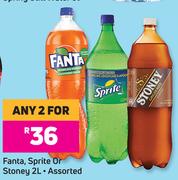Fanta, Sprite Or Stoney (Assorted)-For Any 2 x 2L