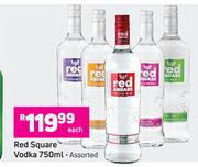 Red Square Vodka (Assorted)-750ml Each