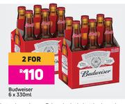 Budweiser-For 2 x 6 x 330ml