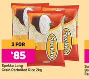 Spekko Long Grain Parboiled Rice-For 3 x 2Kg