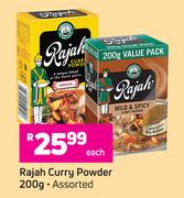 Rajah Curry Powder Assorted-200g Each