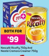 Nescafe Ricoffy 750g & Nestle Cremora Creamer 750g-For Both