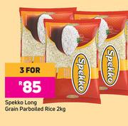 Spekko Long Grain Parboiled Rice-For 3 x 2kg
