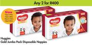 Huggies Gold Jumbo Pack Disposable Nappies-For Any 2