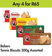 Bakers Tennis Biscuits 200g Assorted-For Any 4