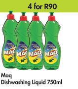 Maq Dishwashing Liquid-For 4 x 750ml