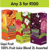 Liqui Fruit 100% Fruit Juice Blend 2Ltr Assorted-For Any 3