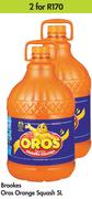 Brookes Oros Orange Squash-For 2 x 5Ltr