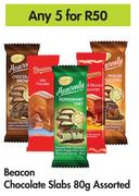 Beacon Chocolate Slabs (Assorted)-For 5 x 80g