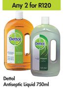 Dettol Antiseptic Liquid-For Any 2 x 750ml