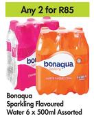 Bonaqua Sparkling Flavoured Water Assorted-For Any 2 x 6 x 500ml