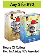 House Of Coffees Hug In A Mug Assorted-For Any 2 x 10's