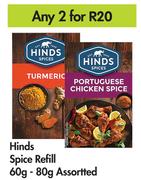 Hinds Spice Refill (Assorted)-For Any 2 x 60g-80g