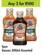 Spur Sauces (Assorted)-For Any 3 x 500ml