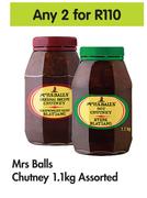 Mrs Balls Chutney (Assorted)-For Any 2 x 1.1Kg