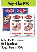 Imbo Or Crossbow Red Speckled Sugar Beans-For Any 4 x 500g