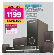Telefunken 5.1 Channel DVD Home Theatre THT-6000HDMIA