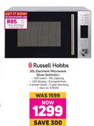 Russell Hobbs 30L Electronic Microwave (Silver) RHEM30L