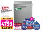 Defy 5 Program Dishwasher (Manhattan Grey) DDW232
