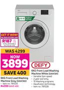 Defy 6Kg Front Load Washing Machine (Grey) DAW382