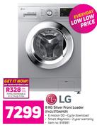 LG 8Kg Silver Front Loader FH2J3TDNP5P