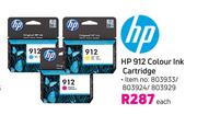 HP 912 Colour Ink Cartridge-Each