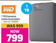 WD 1TB Elements WDBUZG0010BBK