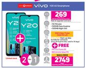 2 x Vivo Y20 4G Smartphone -On 1GB Red Top Up Core More Data + On Promo 65