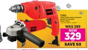 Torq 115mm 500W Angel Grinder MCOP1727 Or 500W Impact Drill-Each
